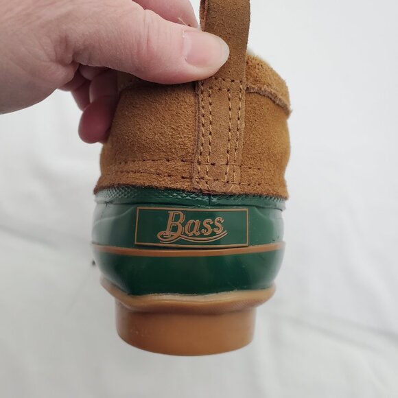 🦆Classic Vintage BASS Duck Boots Insulated Sherpa Lined Rubber & Suede 6 - Picture 8 of 11